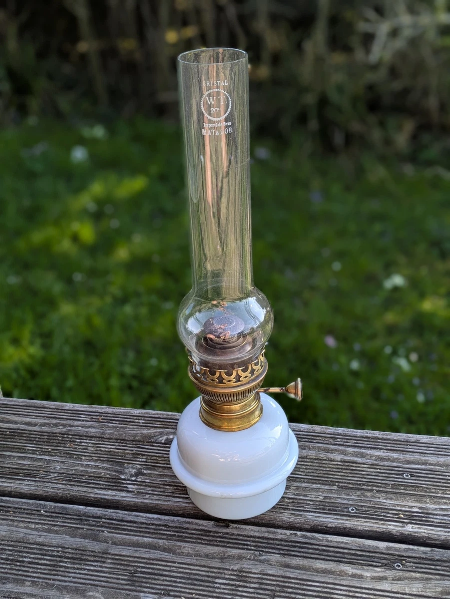 Lampe à Pétrole Ancienne MATADOR 15' En Laiton - Vintage - Occasion
