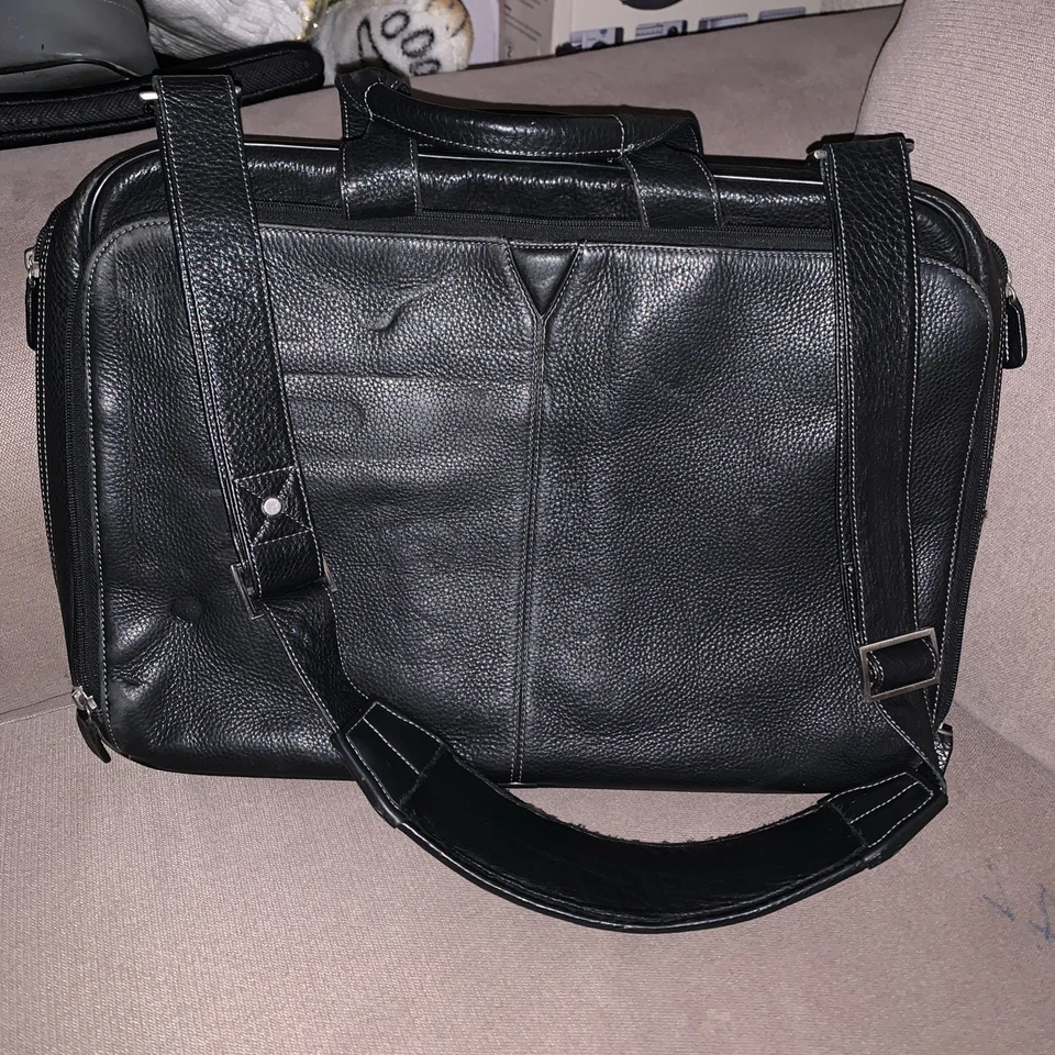 Bolso de cuero para computadora portátil - Johnston & Murphy Foto 2 de 4