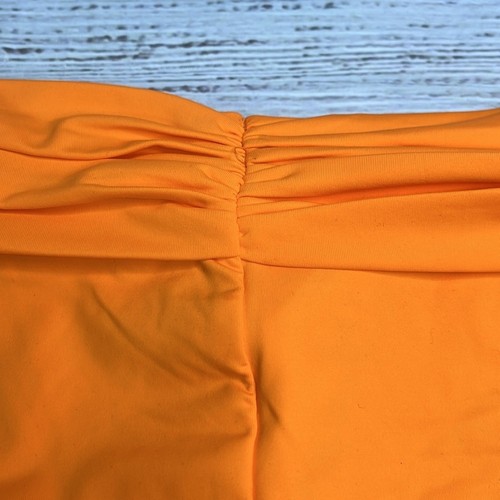 La Blanca Size 12 Island Goddess Shirred Band Hipster Bottom - Tangerine Orange - Picture 5 of 9