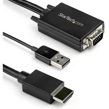 StarTech 6.6ft USB Audtio VGA to HDMI Adapter Converter Cable VGA2HDMM2M