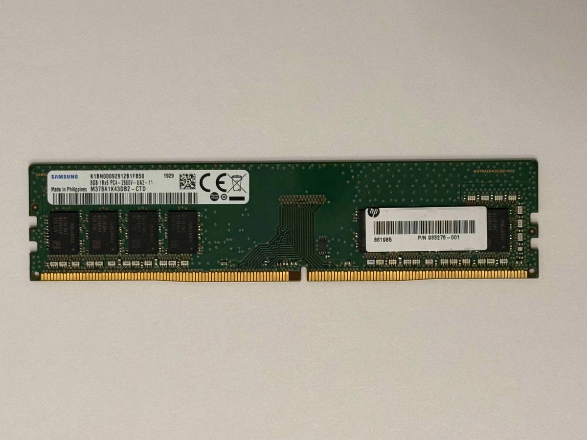 Samsung PC4-21300 (DDR4-2666) Bus Speed Computer RAM 8 GB Capacity