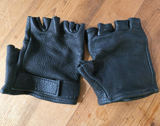 Sullivan Glove Co Black Leather Fingerless Mo...