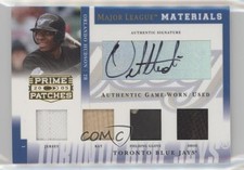 2005 Donruss Prime Patches Quad Swatch Signatures 24/197 Orlando Hudson Auto d9r