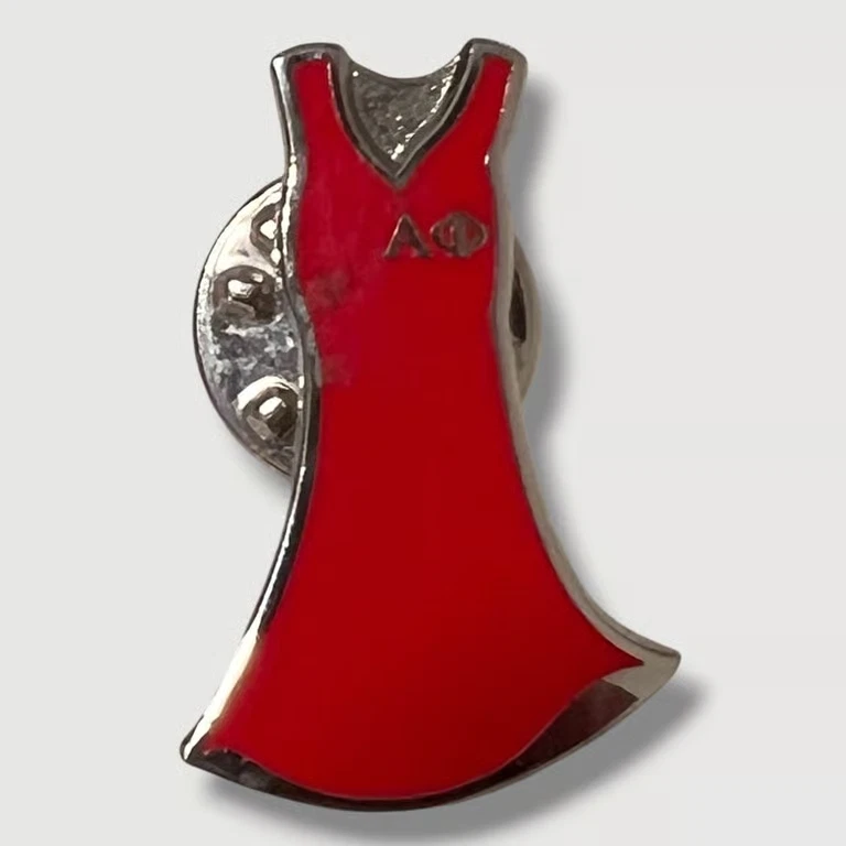 alpha phi red dress pin Alpha Phi  Frat Pin