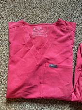 FIGS Technical Collection Women s XS Pink Solid Scrub Set Top Pants