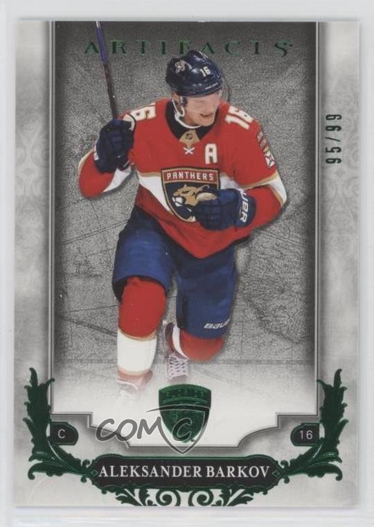 2018-19 Upper Deck Artifacts Emerald 95/99 Aleksander Barkov #54 2rd