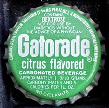 Vintage Unused Gatorade Citrus Cork Soda Bottle Cap - Columbus, Georgia