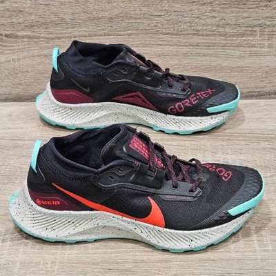 Nike Pegasus Trail 3 GORE-TEX Black Crimson Turquoise DC8793-002 Mens 8 Shoes