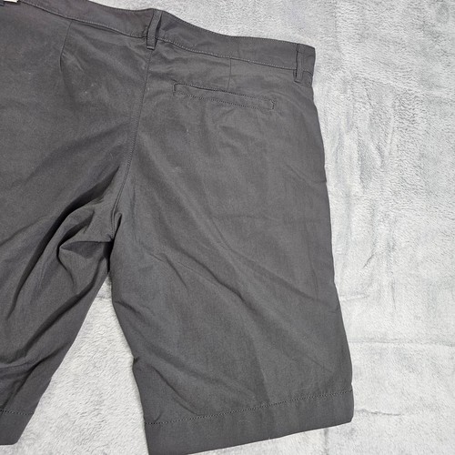 Wrangler Shorts Men's Gray Waist 36 Performance Flat Front Polyester - Picture 7 of 16