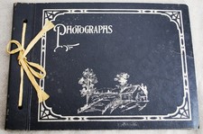 Vintage Photo Photographs Album Black Paper Pages Blank Unused - 5.75" x 8.00"