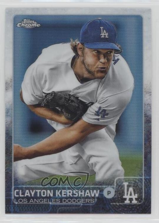 2015 Topps Chrome Refractor Clayton Kershaw #55