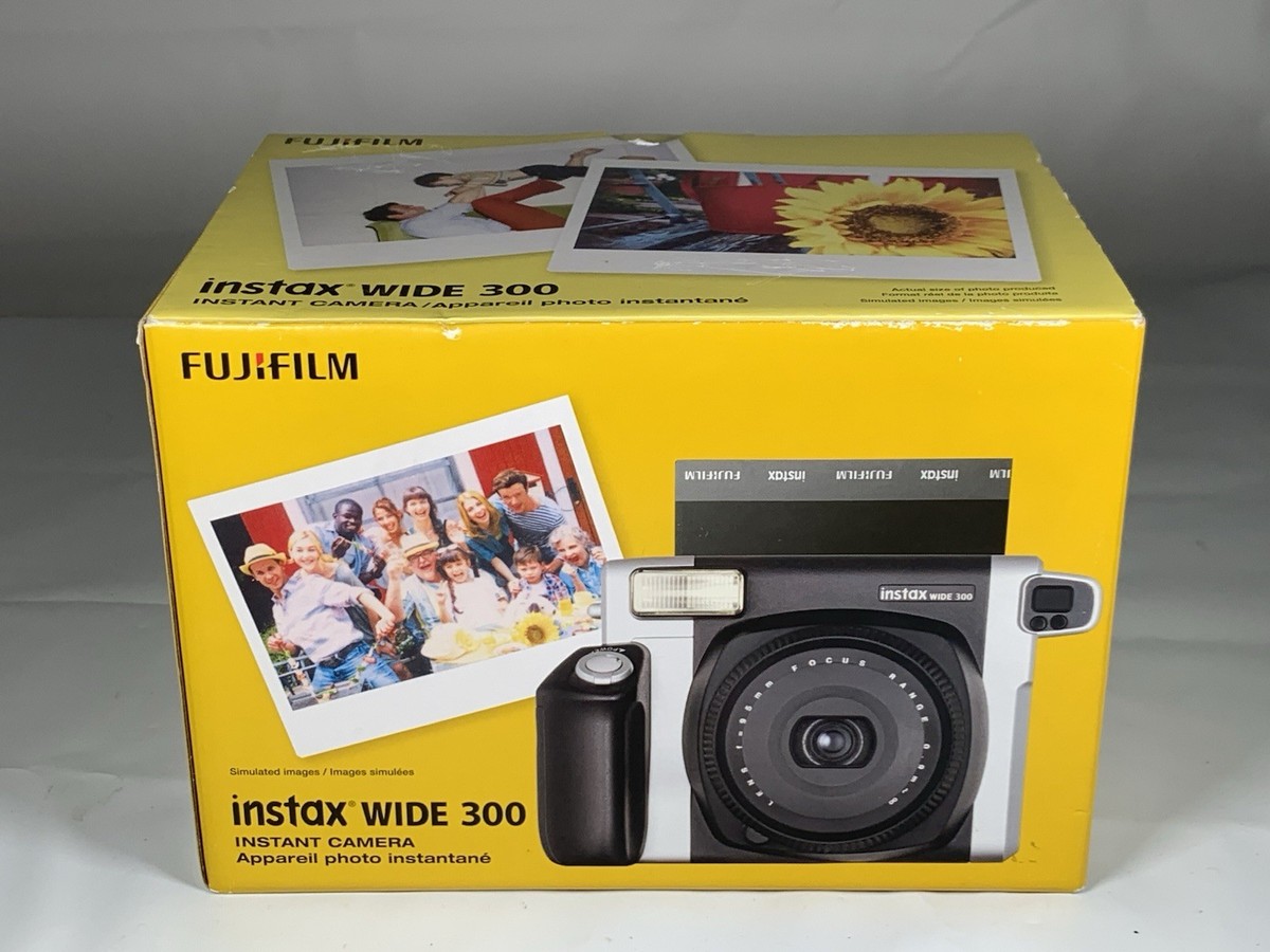 FUJIFILM instax WIDE 300 /ブラック 本体と箱付き Fujifilm Instax Wide 300 Instant Film Camera Black Silver