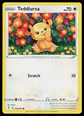 Teddiursa Pokémon TCG Cards for sale | eBay