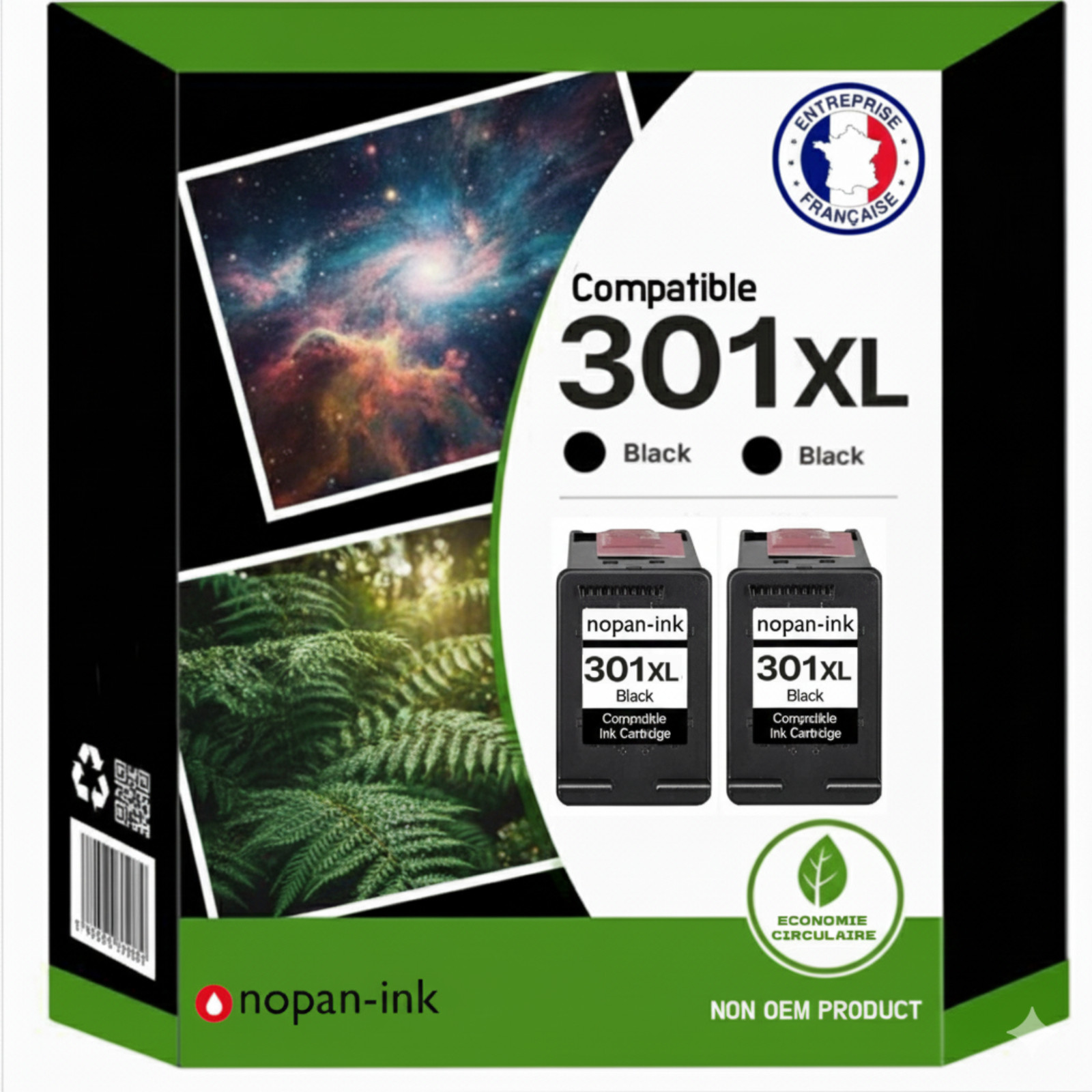 Cartouches HP 301XL noir Nopan-ink pour éviter les pannes d'encre au bureau