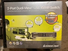 IOGEAR 2 Port Dual View USB VGA KVMP Switch