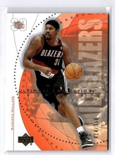 2003 Ultimate Collection Rasheed Wallace /750 Portland Blazers UNC Insert
