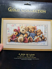 RARE Dimensions Gold Collection Row of Love 35039 Cross Stitch Kit NEW 18X9