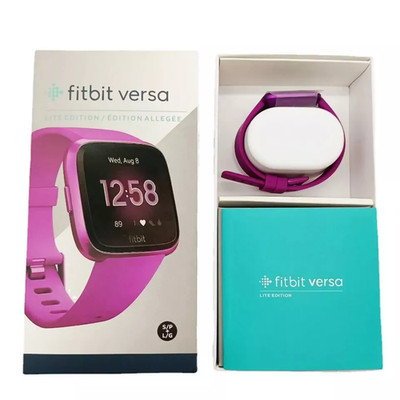 NEW Fitbit Versa Lite Smartwatch Sleep Heart Rate Monitor With S & L Wristband