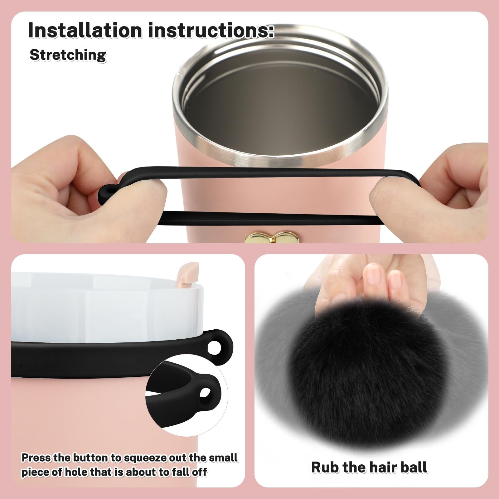 8PCS Cup Accessories for Stanley Cup 40oz 30oz Tumbler with Handle, Including...