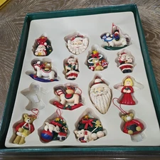 Vintage 14 Classic 3D Ornaments Set TRIM A HOME A K-Mart  Vintage
