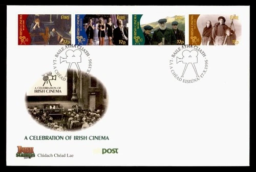 DR WHO 1996 IRELAND FDC IRISH CINEMA COMBO M77311