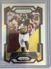 2023 Panini Prizm - Rookies K.J. Henry #400 Silver Prizm (RC)