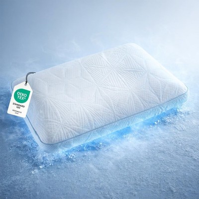 Cooling Memory Foam Pillow for Sleeping 23.62x15.75x5.12 inches, Viscoelastic...