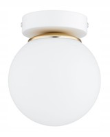 Deckenleuchte Flur Glas Weiß Gold Modern BüRo E27 B:14 Cm Deckenlampe Wohnzimmer