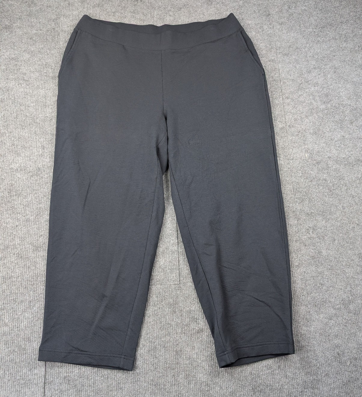 Pure Jill Affinity French Terry Slim Crop Pants Women XL Pull On Comfort Minimal