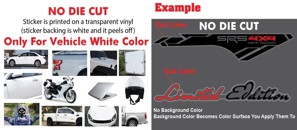 Side Hockey Arrow W/Pin Stripe Vinyl Decal Graphics Stripes Fits Ford F150 09-20 - Image 4 of 4