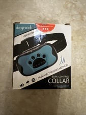 DogRook Dog Bark Training Collar - Blue Vibration Only, 10-110 lbs