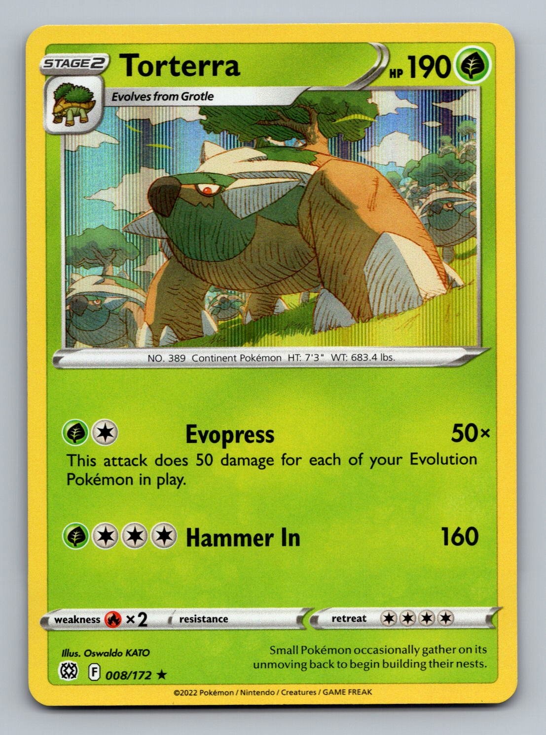 Torterra Promo Holo Deck Exclusives 008/172 LP