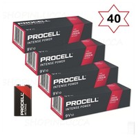 40 Duracell Procell Intense 9 Volt Pile Transistor 9V Block 6LR61 6LF22 ID1604