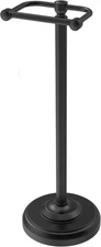 Toilet Paper Holder Stand, Free Standing, Post Pivoting Design & Stable Base