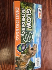 12 GLOW IN THE DARK DINO DIG EGGS -OSMI- NEW IN OPEN BOX AGES 3 