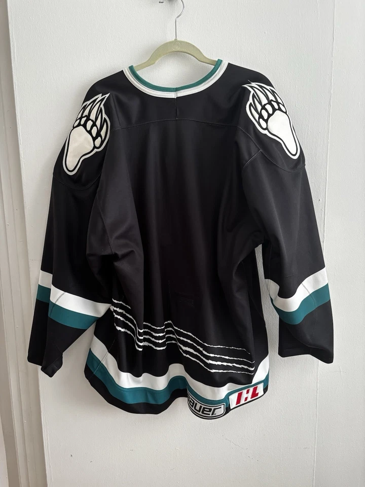 NWT Vintage Utah Grizzlies 90's Hockey Jersey Size 52 (XL) Autographed - Image 2 of 4
