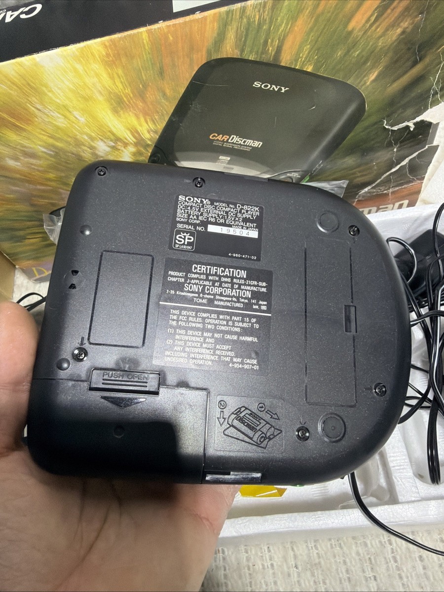 Sony D-822K Car Discman Portable CD Player w/ Car Kit