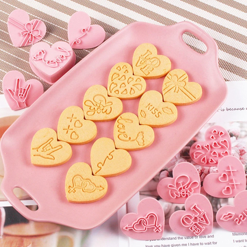 Mini-Ausstechformen in Herzform für festliches Gebäck Pralinen und mehr - Bild 3 von 4