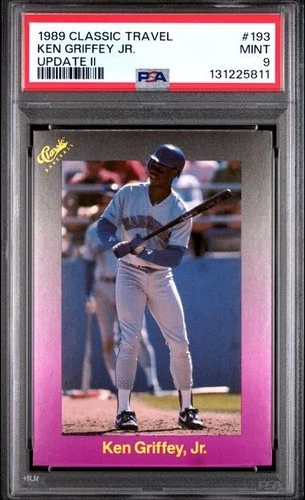 1989 CLASSIC TRAVEL UPDATE II #193 KEN GRIFFEY JR. UPDATE II  PSA 9 Fresh Grade