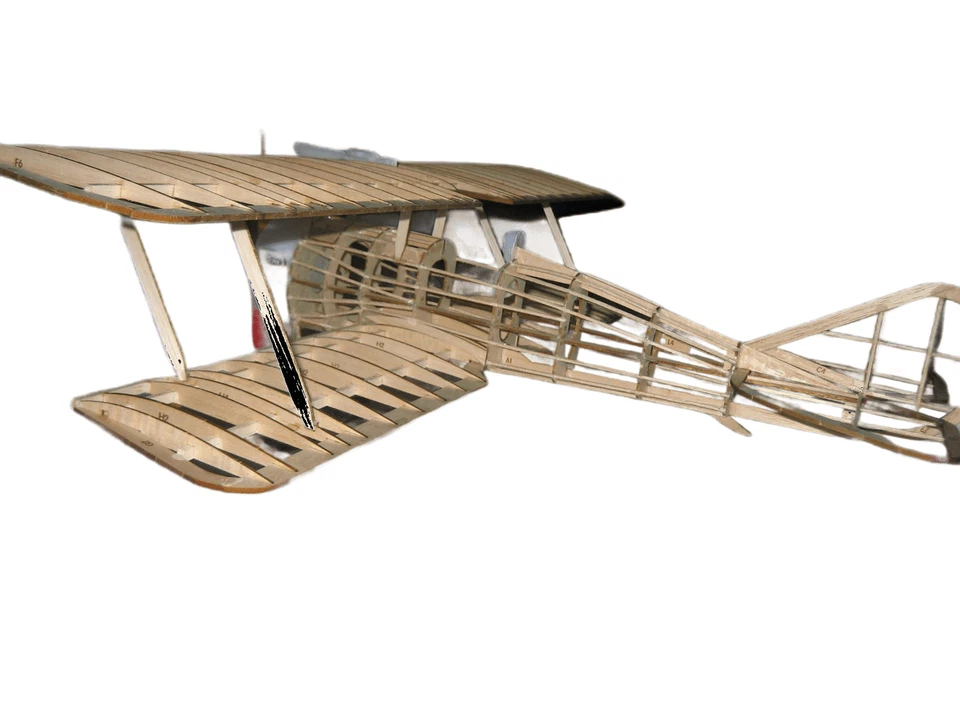 Guillow's Aereo Balsa Thomas Morse Scout tagliato al laser Scala 1:14 - Immagine 2 di 4