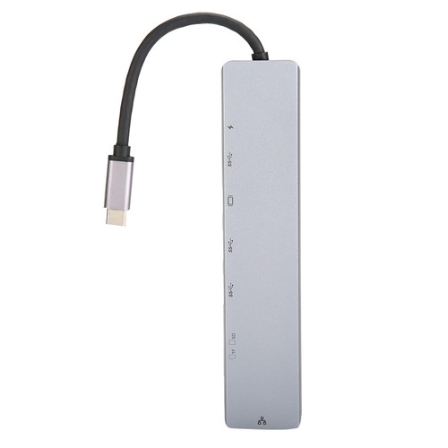8in1 TypeC Interface To USB 3.0 Hub RJ45 Ethernet Mini SDTF OTG Adapter BGS - Photo 8/12