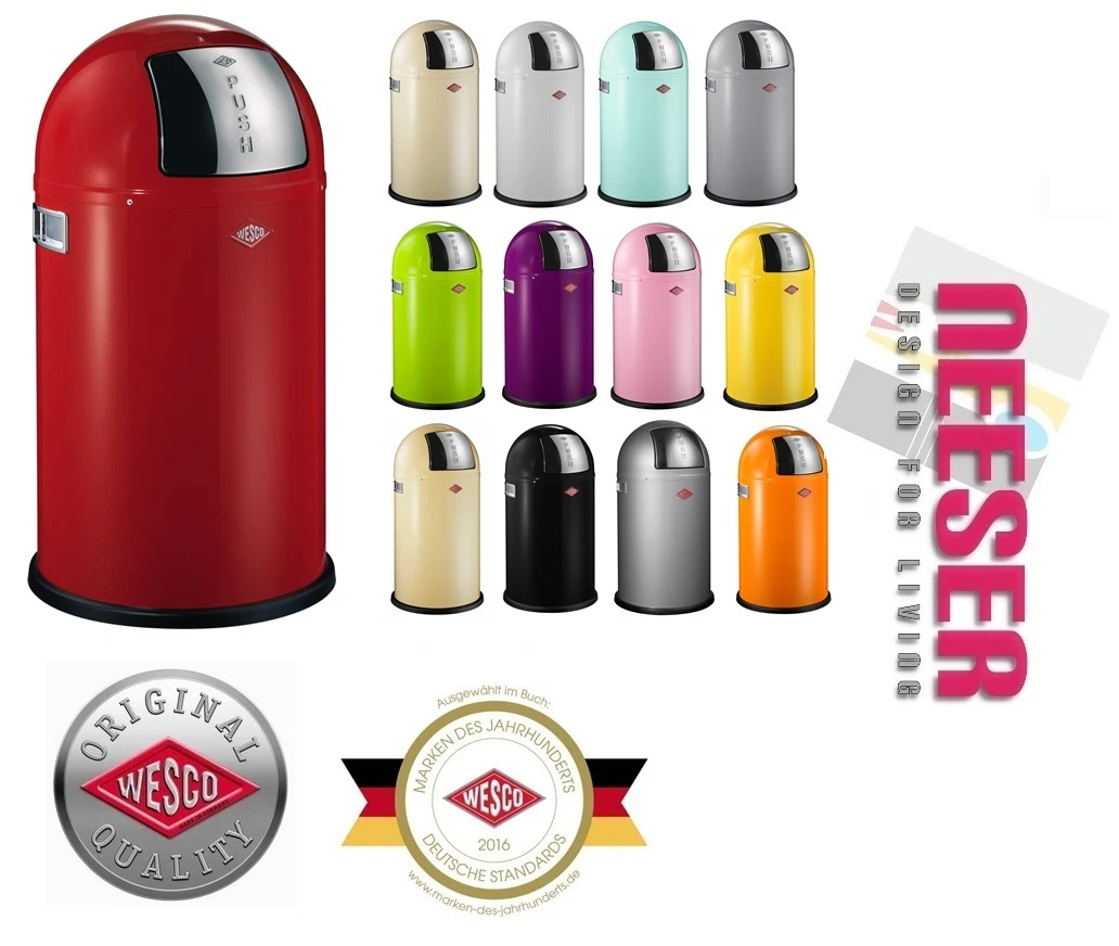 ·▭· · ··· WESCO PUSHBOY JUNIOR 22 L KULT ABFALLEIMER