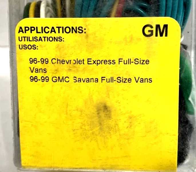 Kit de cableado de remolque Valley T-Connector 31325 para 96-97 Express/96-99 GMC Savana Foto 4 de 4