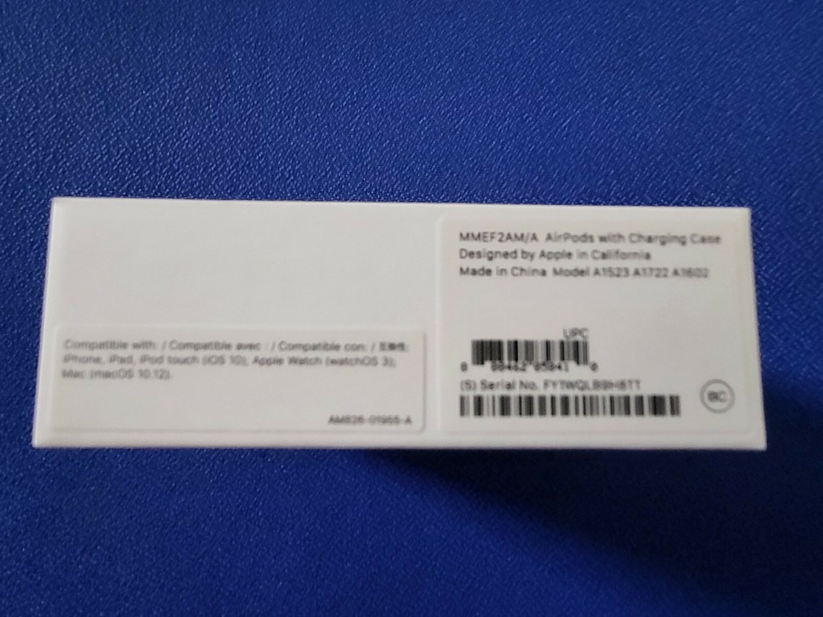 Apple AirPods MMEF2AM/A (BOX ONLY) | eBay