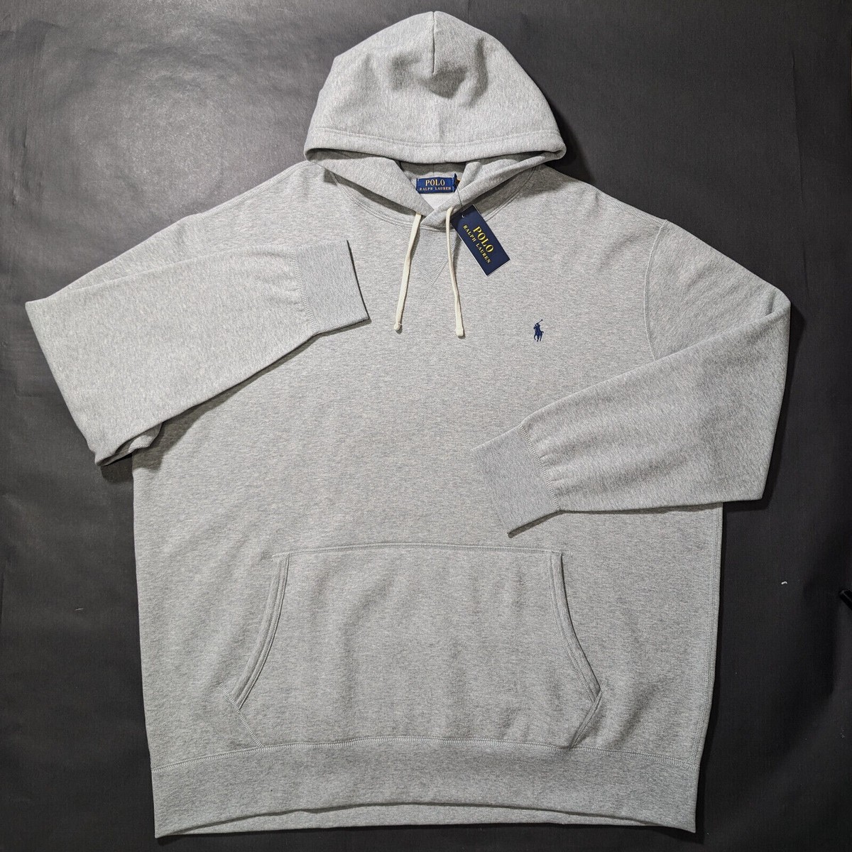 パーカー・フーディ POLO RALPH LAUREN Men Hoodies 710971780001CO LO GREY NEW Polo Ralph Lauren Hoodie Sweatshirt Men Size Small Grey