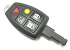 RFC 5 button case for Volvo C30 C70 2006 - 2013 remote fob HU101 blade