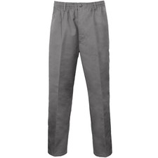 MENS RUGBY TROUSERS ELASTICATED WAIST CASUAL SMART FIT OFFICE WORK PANTS BOTTOMS