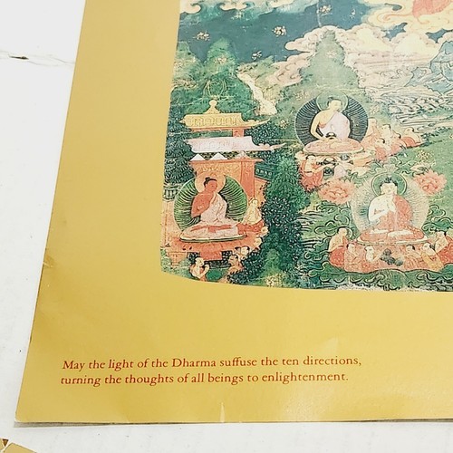 Buddhist Dharma Publishing Variety Art Poster/Prints VTG 1980s Buddhas Bukula - Photo 9 sur 23