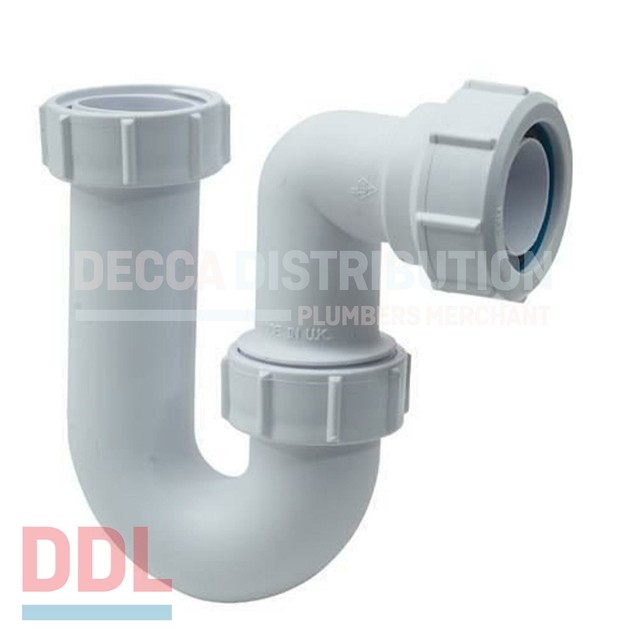 McAlpine ASC10 Adjustable Inlet Tubular P Trap White 40mm for sale