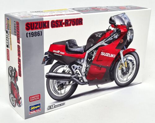 Hasegawa 1/12 - Suzuki GSXR-750 1986 Limited Edition Motorcycle Model Kit - Afbeelding 1 van 3